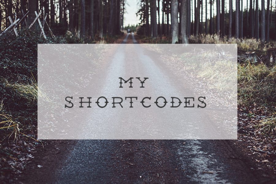 My Shortcodes